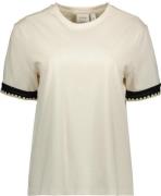 Vila Vinajra o-neck ss short t-shirt beige