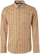 No Excess Shirt stretch allover printed caramel