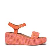 FitFlop Platfforms woven wedge ankle-strap sandals