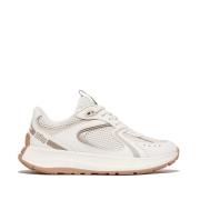 FitFlop F-mode flow suede/mesh/leather flatform sneakers