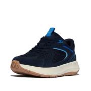 FitFlop F-mode flow suede/mesh/leather flatform sneakers