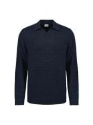 No Excess 27230205 pullover polo with linen