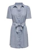 Only onlhelena ss belted dnm dress qyt 15319299 light blue denim