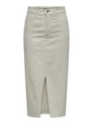 Only Onllola hw long slit skirt cc pnt beige