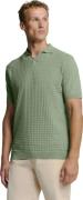 No Excess Pullover short sleeve polo v solid green