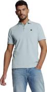 No Excess Polo pique garment dyed ice