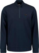 No Excess Sweater half zipper deep blue