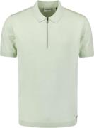 No Excess Pullover short sleeve polo zip soli mint