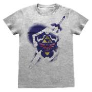 Nintendo Unisex adult legend of zelda shield t-shirt