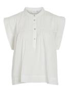 Vila vikatinka s/l short shirt 141052 snow white