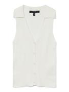 Vero Moda vmwillow sl v-neck polo top 10330770 snow white