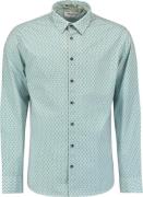 No Excess Shirt stretch allover printed pacific