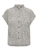 Only Onlhannover life ss shirt wvn noos ecru dessin