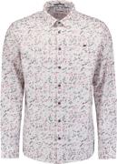 No Excess Shirt stretch allover printed mauve