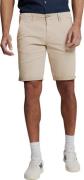 No Excess Short chino garment dyed twill stre light desert