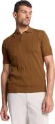 No Excess Pullover short sleeve polo button s camel