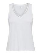 Only onlpenny s/l v-neck top jrs noos 15320076 cloud dancer