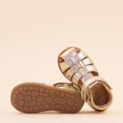 Bisgaard Sandal carly gold kids meisjes leer