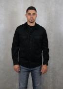 Antony Morato Shirt regular straight fit, suede aspect