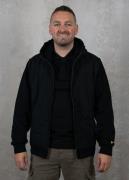 Lyle and Scott Hybrid quilted zip through hoodie