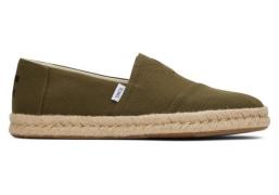 Toms Alp rope 2.0 10019899 olive recycled cotton slubby woven