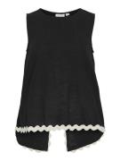 Vila vimanda wavy o-neck s/l top 14106795 black beauty