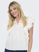 Only Onlsunny life capsl frill top wvn n