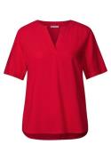 Street One a345525 qr splitneck blouse w turn-up