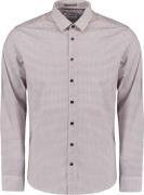 No Excess Shirt stretch allover printed mauve