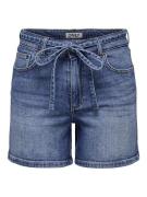 Only onlgianna mw belted shorts azg dnm 15340706 medium blue