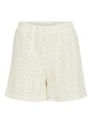 Vila Vimerinda crochet hw shorts ecru