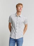 No Excess Shirt short sleeve jersey allover printed ecru dessin
