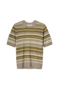 Summum 7s5898-70006 short sleeve sweater striped l