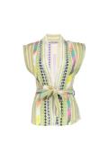 Geisha 55066-21 sleeveless vest woven fancy