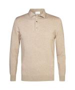 Profuomo Luxury basic polo met lange mouwen