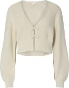 Y.A.S Yaslaura ls short knit cardigan birch