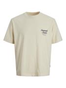 Jack & Jones Jornorrebro typo tee ss crew neck noos ecru