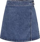 Only Onlthea wrap short skirt dnm cs dot medium blue de