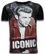 Local Fanatic James dean iconic digital rhinestone t-shirt