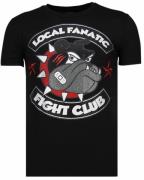 Local Fanatic Fight club spike rhinestone t-shirt