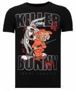 Local Fanatic Killer bunny rhinestone t-shirt