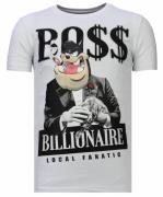 Local Fanatic Billionaire boss rhinestone t-shirt