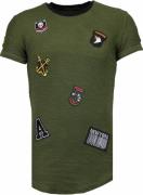 Justing Military patches t-shirt