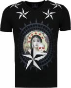 Local Fanatic Holy mary rhinestone t-shirt