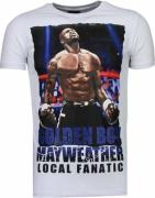 Local Fanatic Golden boy mayweather rhinestone t-shirt