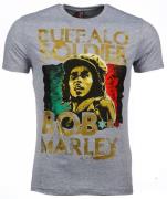 Local Fanatic T-shirt bob marley buffalo soldier print