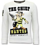 Local Fanatic Rhinestones sweater the chief wanted trui